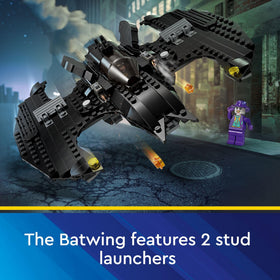 LEGO DC Batwing storage for Batarangs and handcuffs keeps gear organized