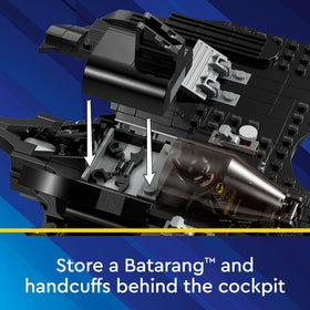 LEGO DC Batwing includes two stud launchers for dynamic battles