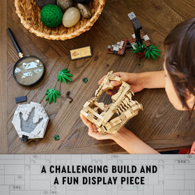 LEGO Jurassic World amber piece hidden adds intrigue and discovery.
