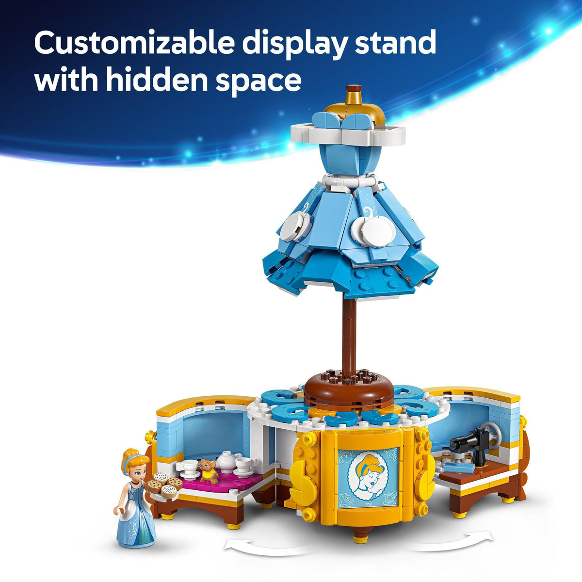 LEGO Disney Cinderella profile tile for stylish exterior decoration