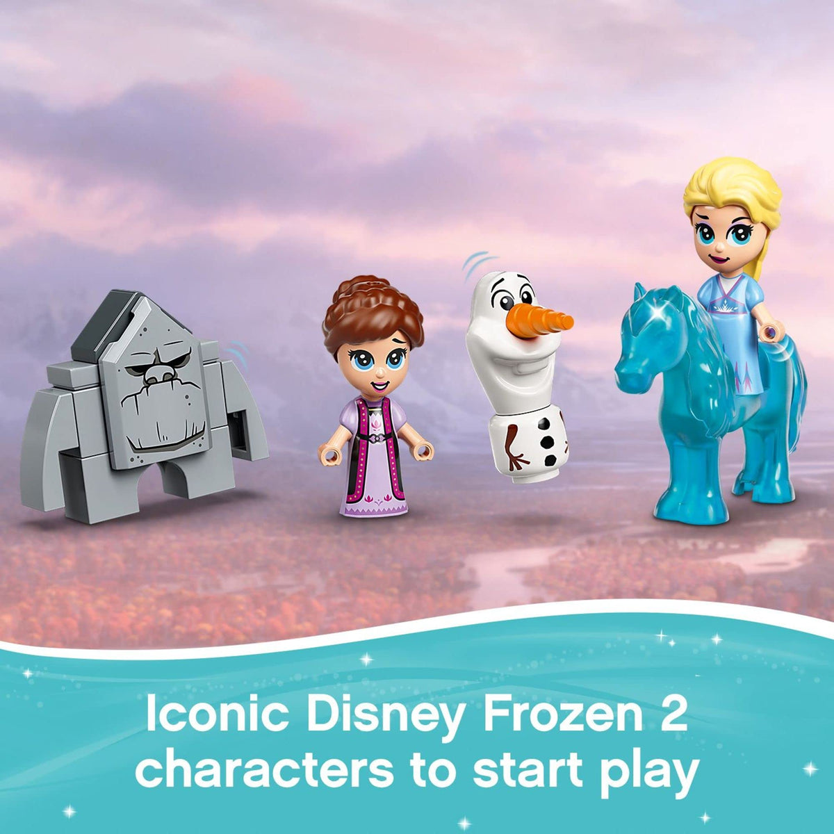 LEGO Disney Frozen 2 ice palace micro‑world for imaginative play