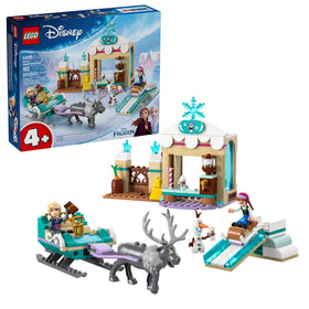 LEGO Disney Frozen Anna's Sleigh Adventure set with Anna and Kristoff minidolls for imaginative play
