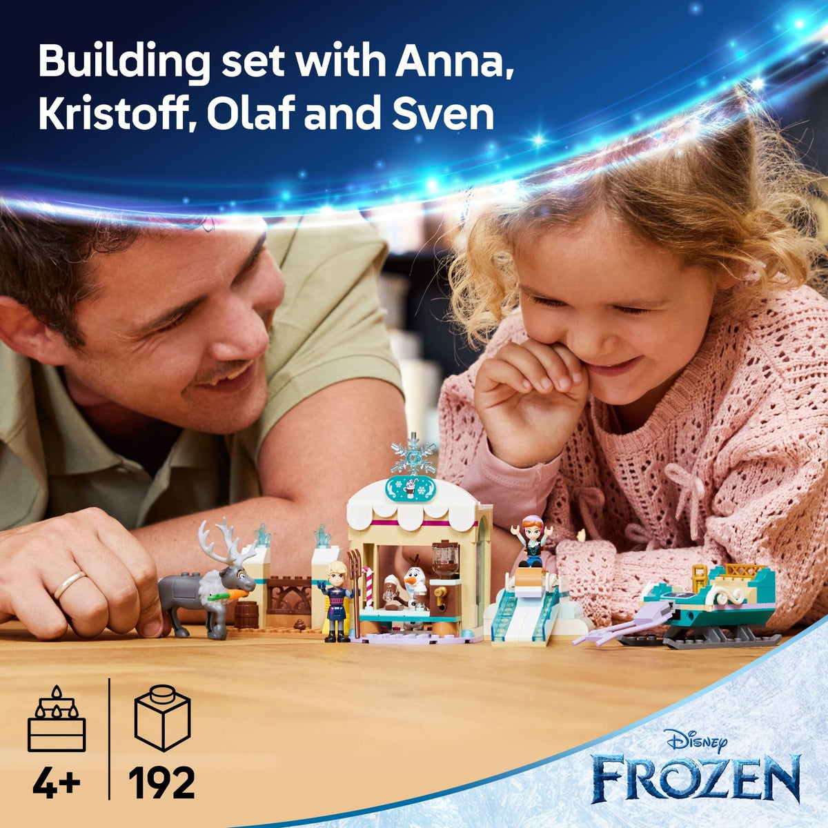 LEGO Disney Frozen Anna's Sleigh Adventure includes Olaf for wintry storytelling