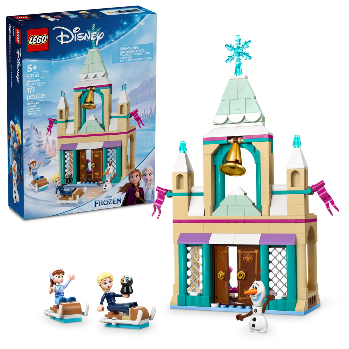 LEGO Disney Frozen Arendelle Castle front doors invite imaginative play and storytelling.