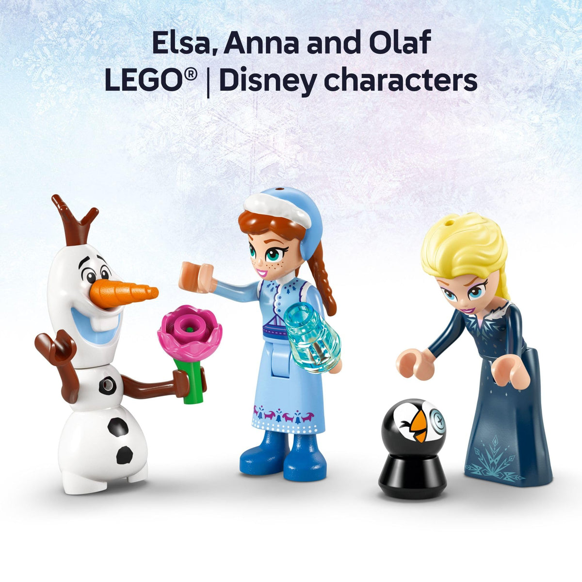 LEGO Disney Frozen Arendelle Castle stands over 10 inches tall.