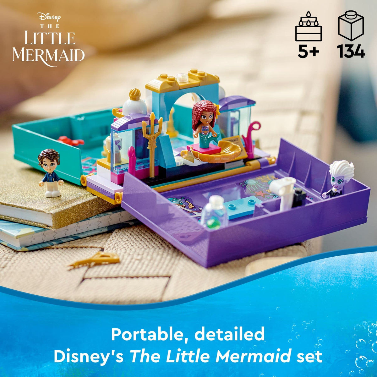 LEGO Disney The Little Mermaid Story Book 43213 Prince Eric micro-doll figure for storytelling