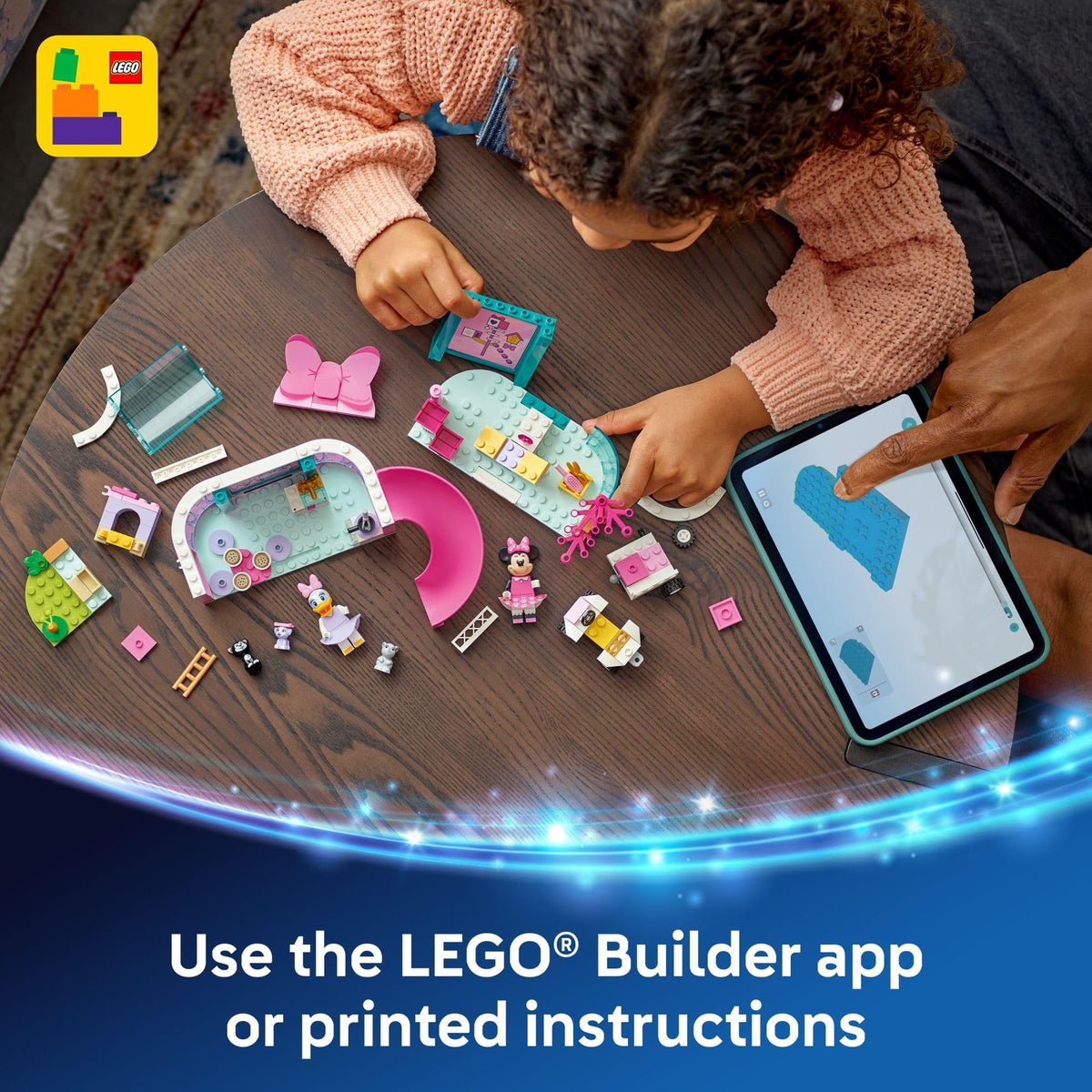 LEGO Disney Minnie's Pet Hotel minifigures and pets enable nurturing storytelling