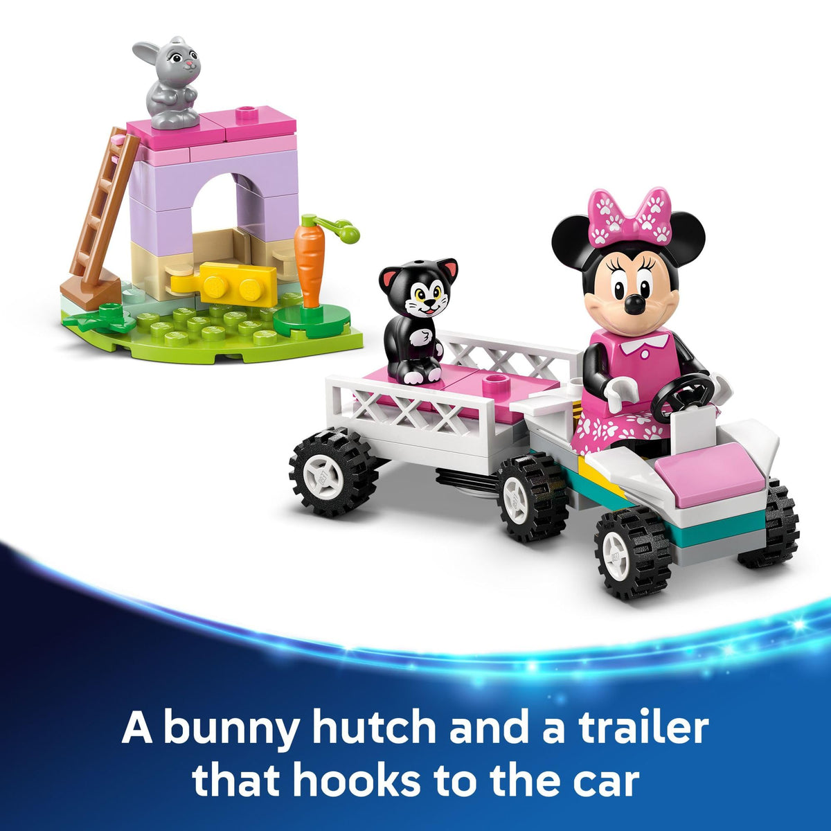 LEGO Disney Minnie's Pet Hotel car trailer aids transport adventures