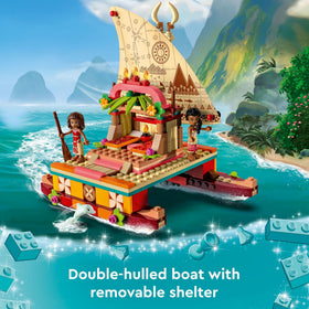 LEGO Disney Moana removable shelter invites cozy rest and play setups.