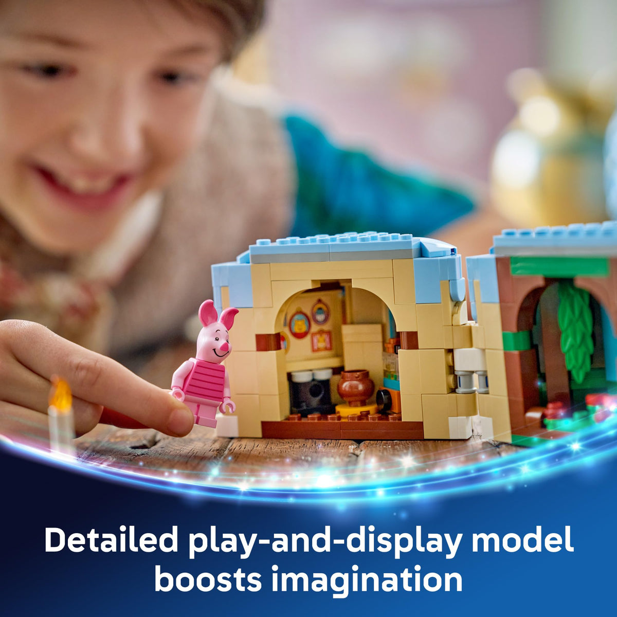 LEGO Disney Piglet's Birthday Fun Hundred Acre Wood scene for decorative display and play ideas.