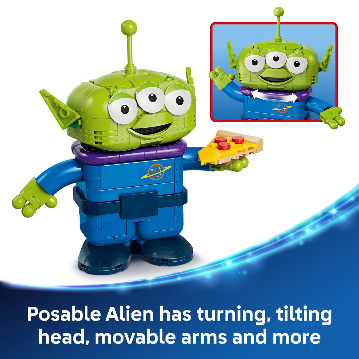 Surprise Toy Story character tucked inside the Rocket Ride for an extra reveal.