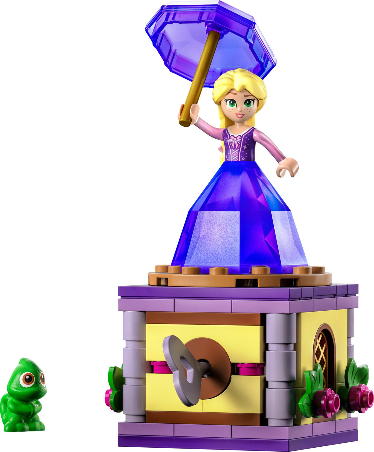 Rapunzel animation demonstrates interactive turning feature and motion during pretend play.