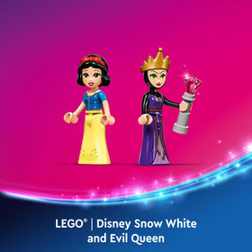 LEGO Disney Snow White set dimensions and build details.