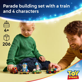 LEGO Disney Toy Story Celebration Train float with seesaw boosts cooperative storytelling and interaction