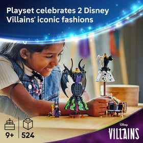 LEGO Disney Villains Cruella dress build for creative fashion play and display
