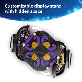LEGO Disney Villains display stand with hidden space for minidoll storage