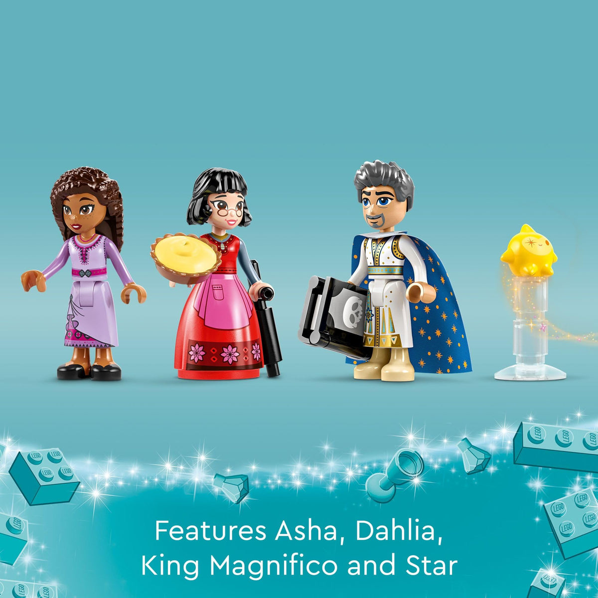 LEGO Disney Wish removable pyramid roof for easy rebuilds