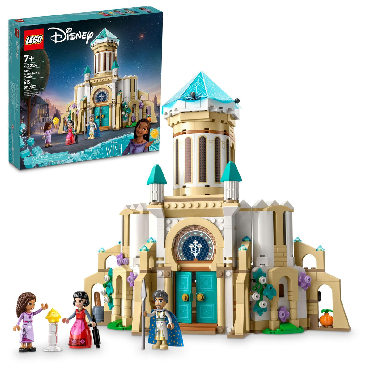 LEGO Disney Wish Castle exterior view for imaginative palace play