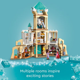 LEGO Disney Wish four-level castle interior with secret rooms and exploration