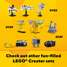 LEGO display models stand-alone for shelf-worthy display after play