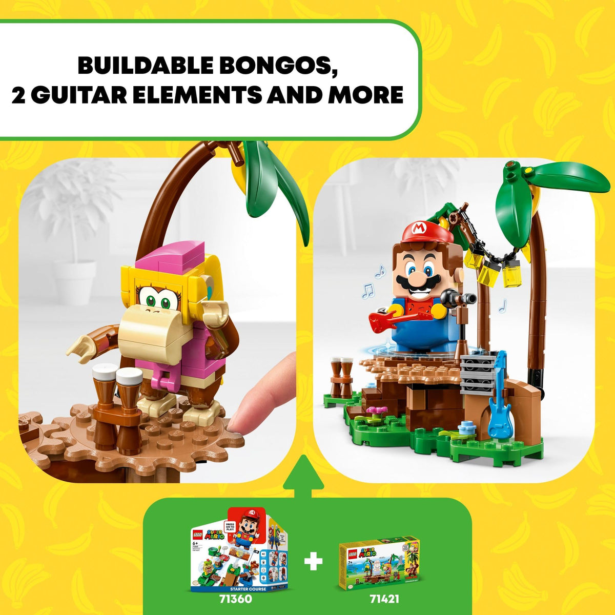 LEGO rotating stage demonstrates interactive movement during play.