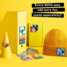 LEGO DOTS design ideas guide inspires patterns for rooms and gadgets.