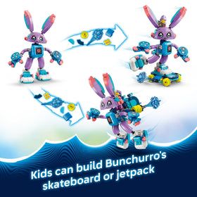 LEGO DREAMZzz Bunchurro jetpack accessory enables dynamic action-packed adventures.