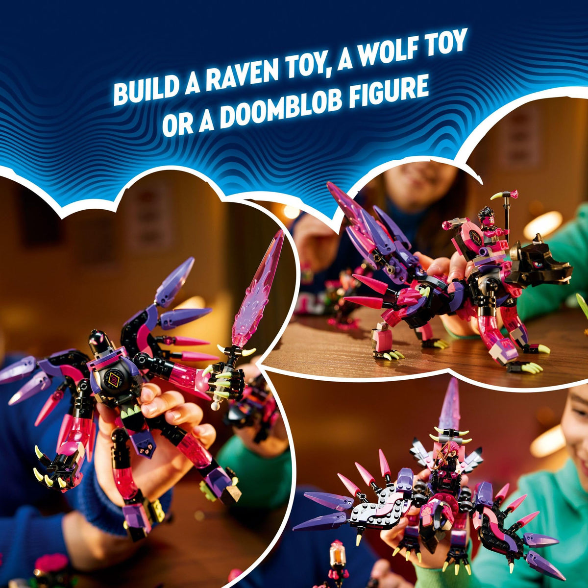 LEGO DREAMZzz Five minifigures enable dynamic role play