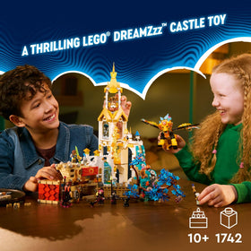 LEGO DREAMZzz Castle Nocturnia fortress tower showcases sturdy battlements for imagined quests.