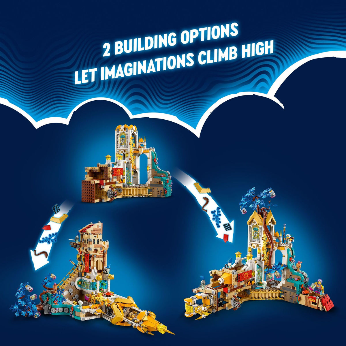 LEGO DREAMZzz Castle Nocturnia secret cave reveals hidden adventures.