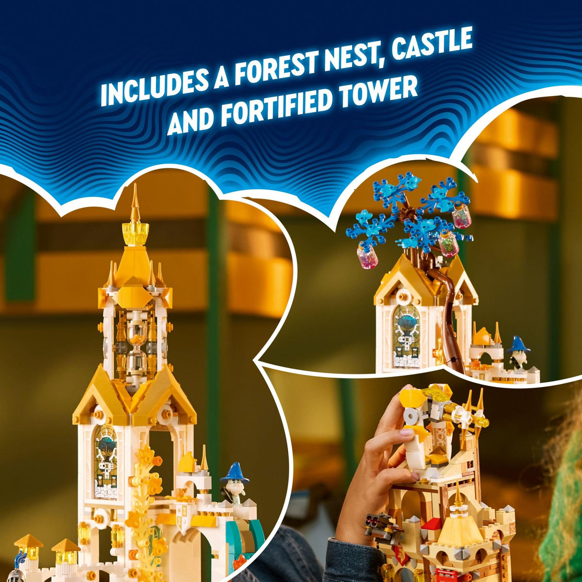 LEGO DREAMZzz Castle Nocturnia throne room inspires dramatic storytelling.
