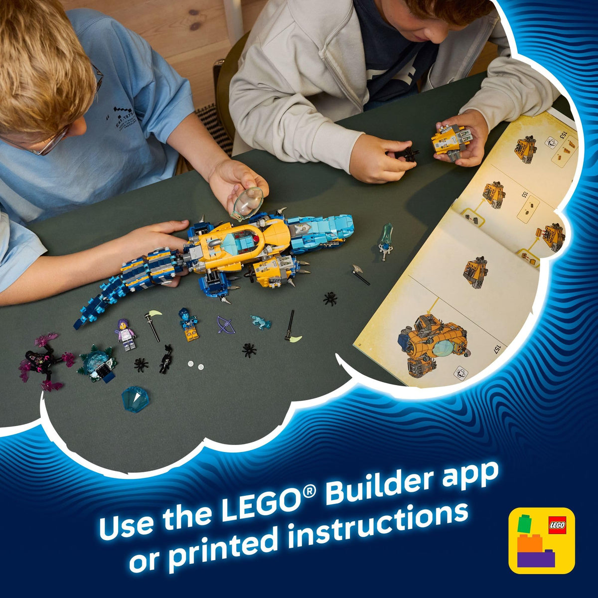 LEGO DREAMZzz Crocodile Submarine dimensions show a sizable collectible display.