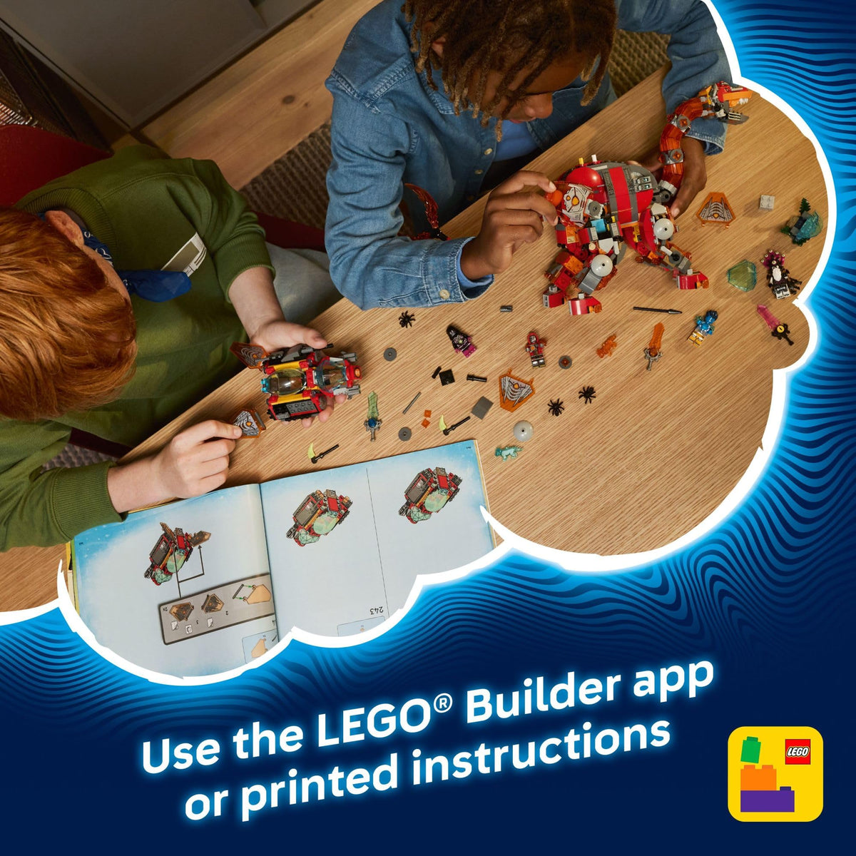 LEGO DREAMZzz Dino Jet set features 1,007 pieces for creative building
