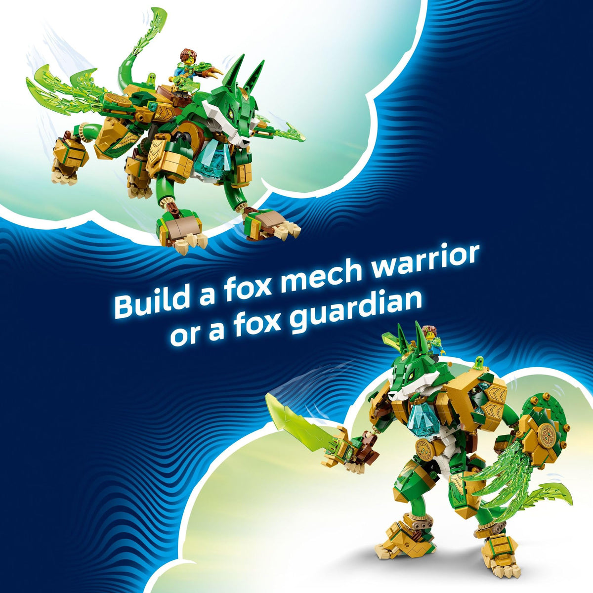 LEGO DREAMZzz Fox Guardian Mech sword and shield accessories for battles