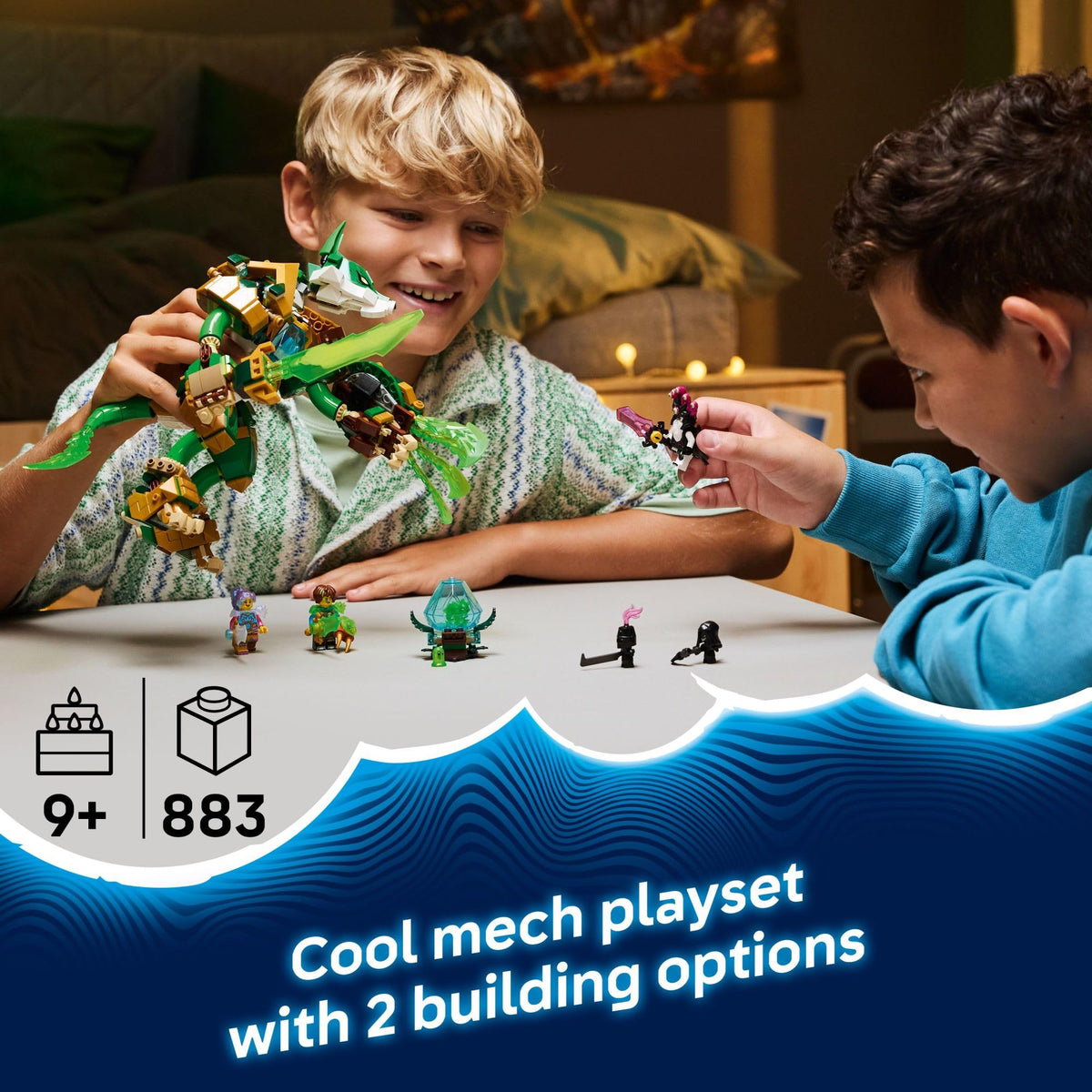LEGO DREAMZzz Fox Guardian Mech wings for dynamic play sessions