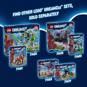 LEGO DREAMZzz Midnight Raven scale and display-ready details