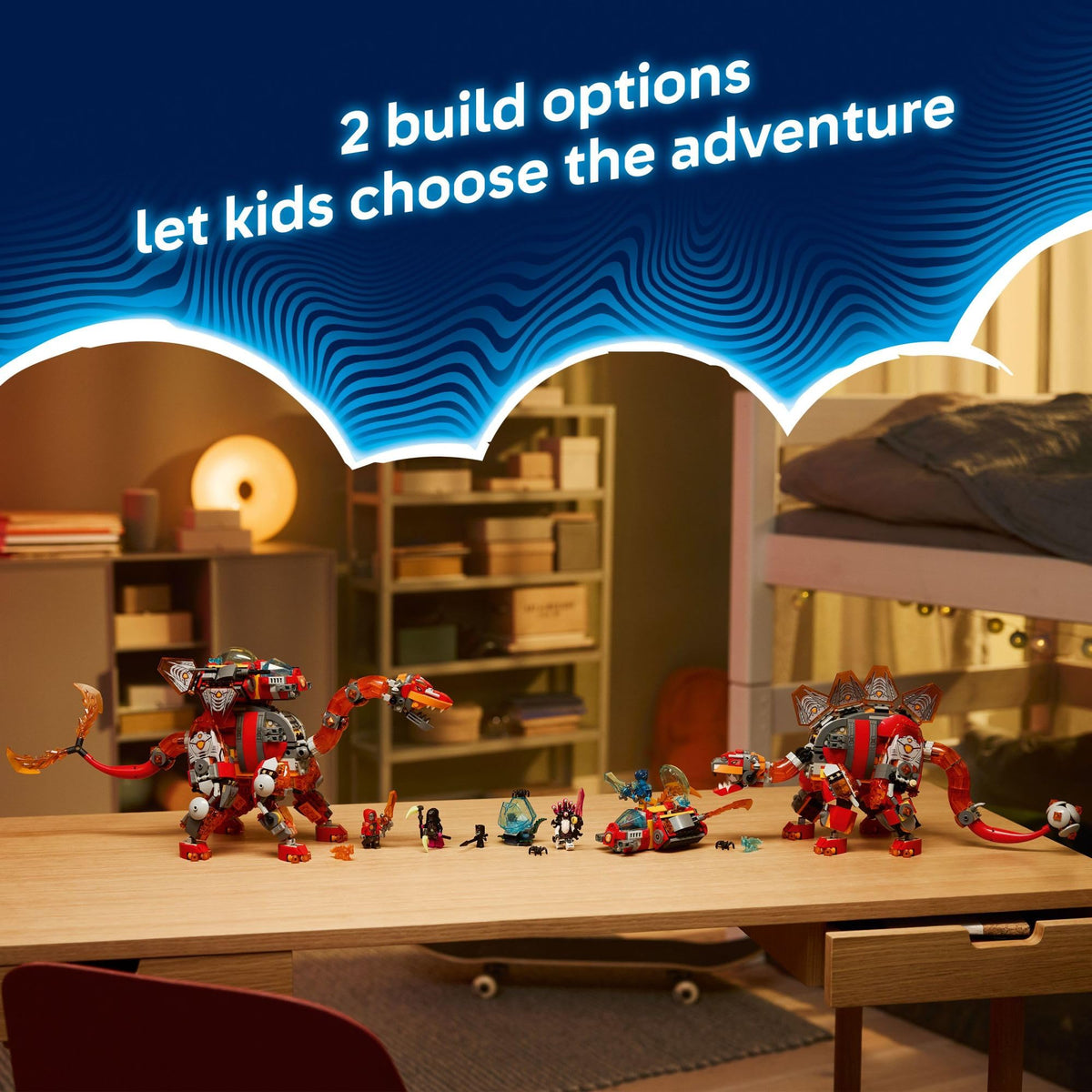 LEGO DREAMZzz Logan, Cooper, Arika minifigures ready for dream adventures