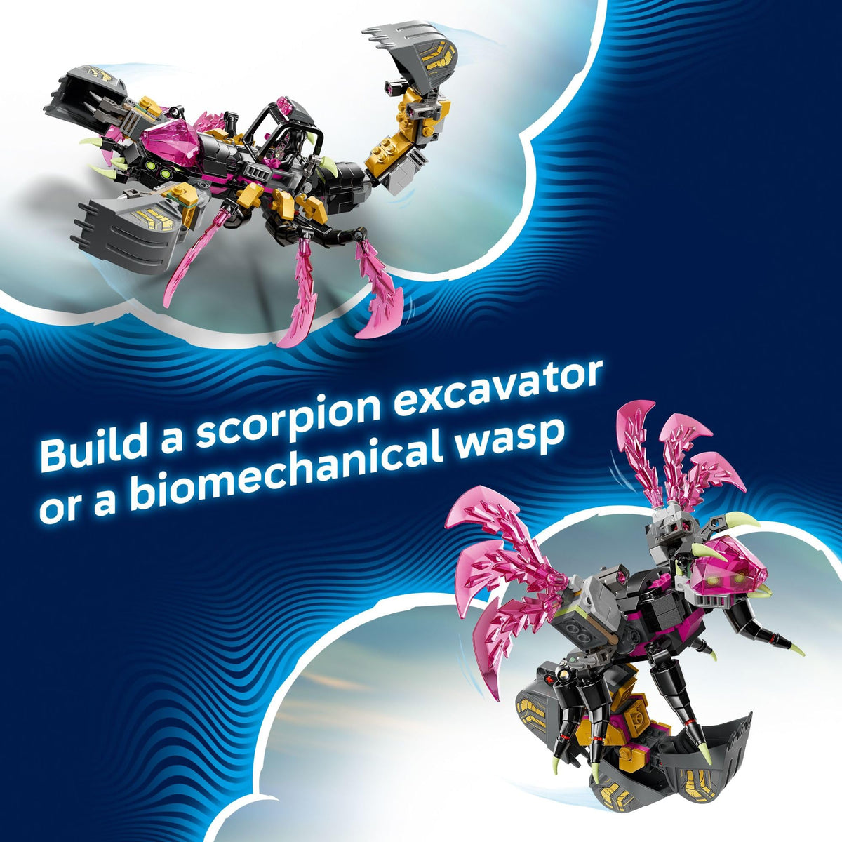LEGO DREAMZzz Nightmare Wasps Mech Wings showcases dynamic flying build and shooters