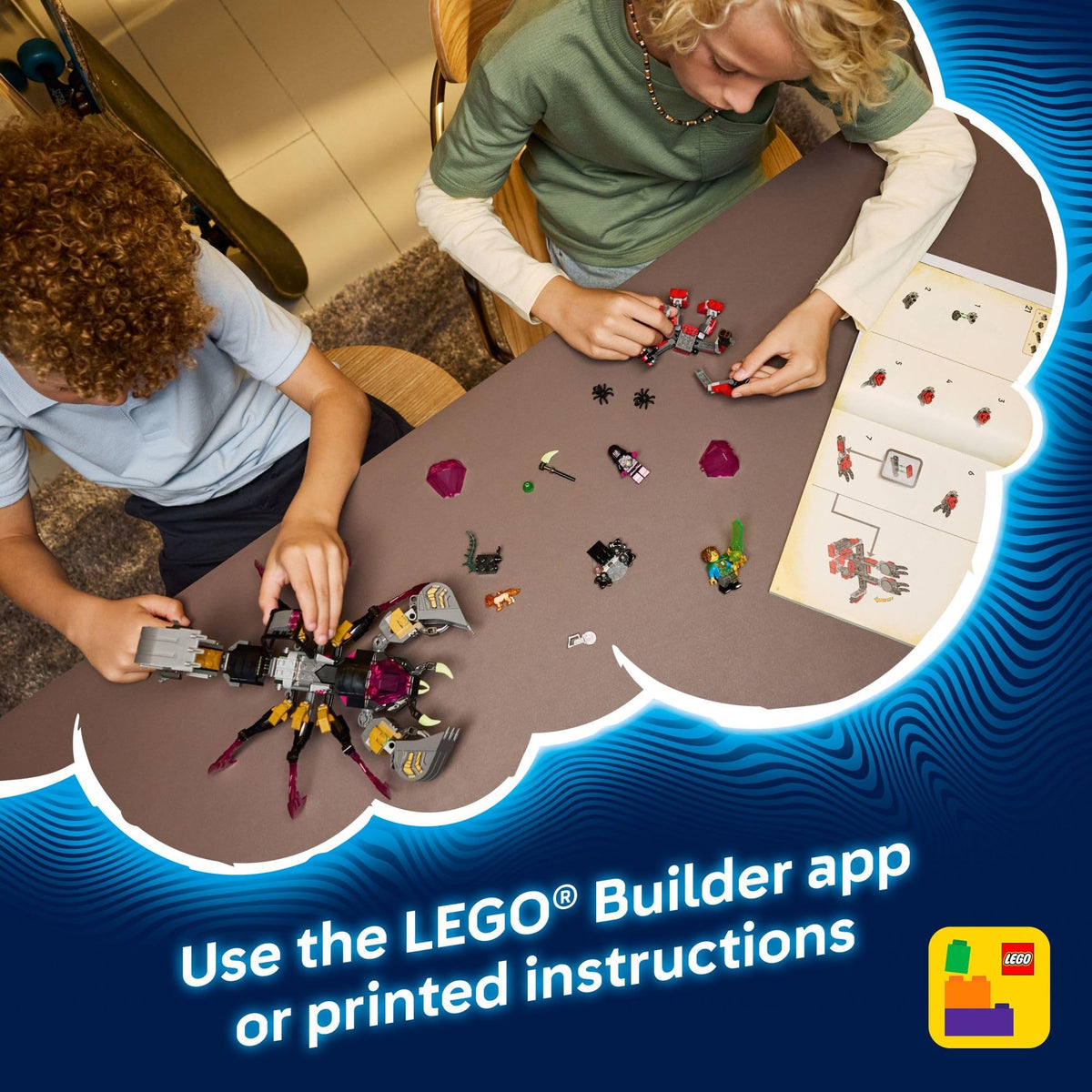 LEGO DREAMZzz Nightmare Z-Blob and spiders enable imaginative storytelling
