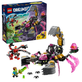LEGO DREAMZzz Nightmare Scorpion Digger front view enables immersive play