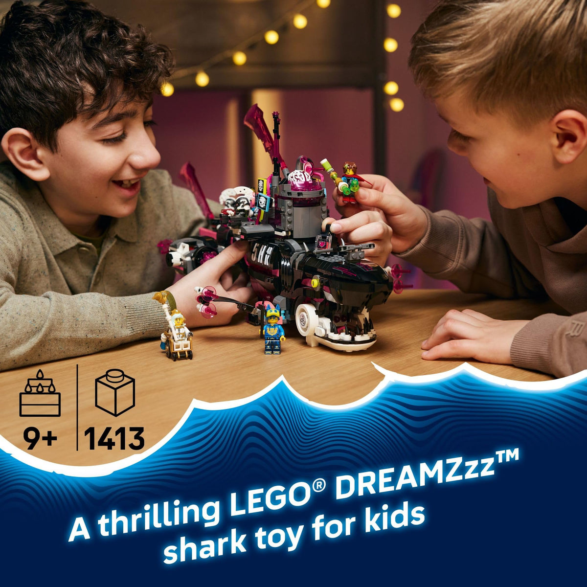 LEGO DREAMZzz submarine showcasing secret prison, ideal for stealth role-play.