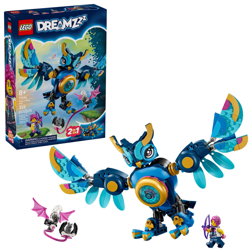 LEGO DREAMZzz Zoey's Time Owl assembly inspires imaginative storytelling and hands-on building.