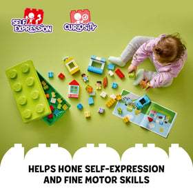 LEGO DUPLO Classic brick box imaginative play scene sparks creativity and open-ended storytelling.