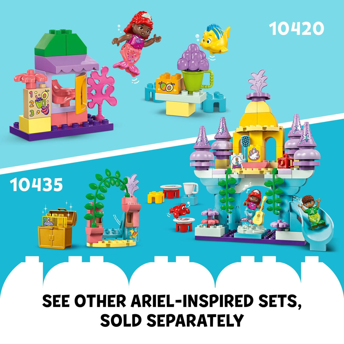 LEGO DUPLO undersea cafe assembly promotes fine motor skills