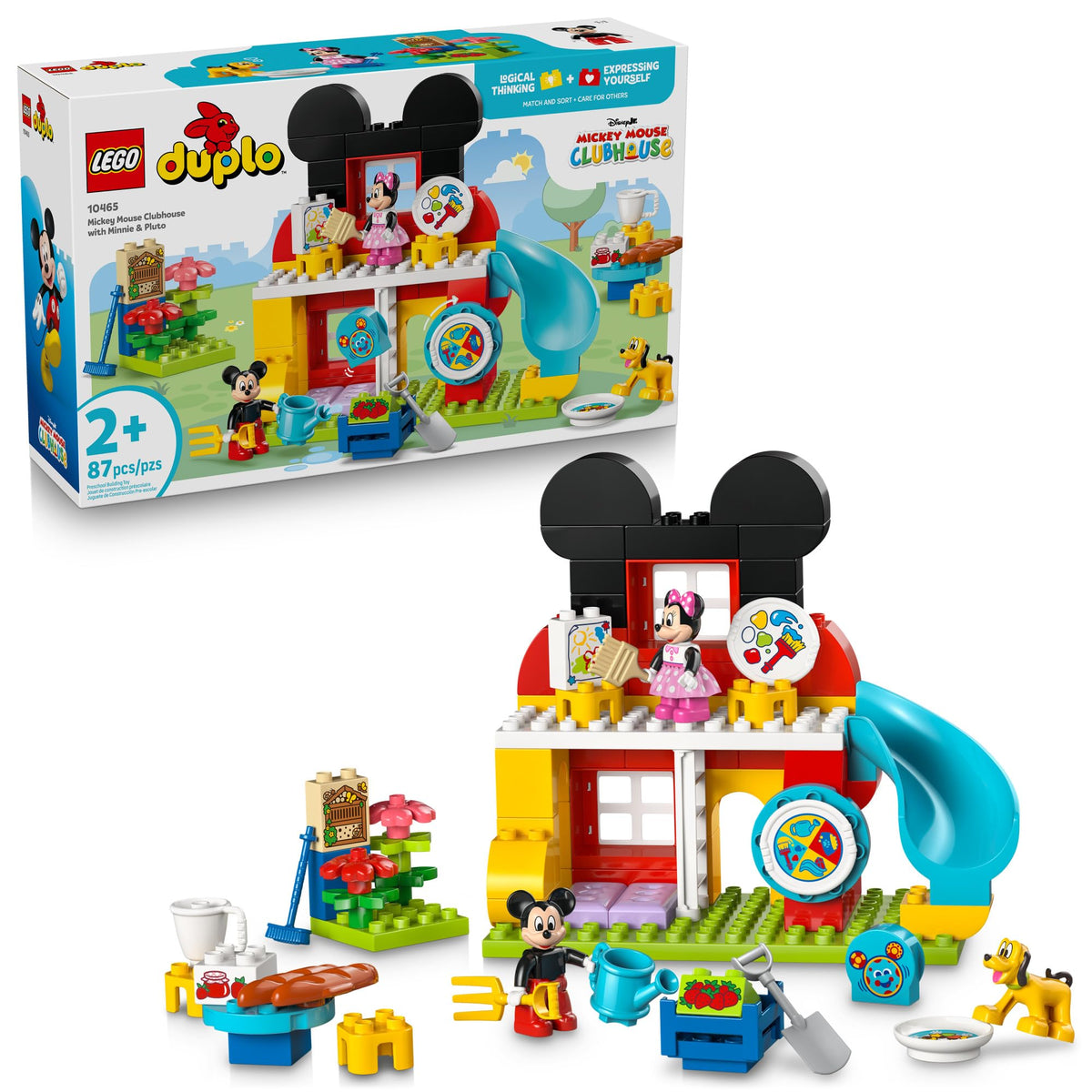 LEGO Duplo Disney Mickey Mouse Clubhouse main clubhouse view promotes imaginative play.