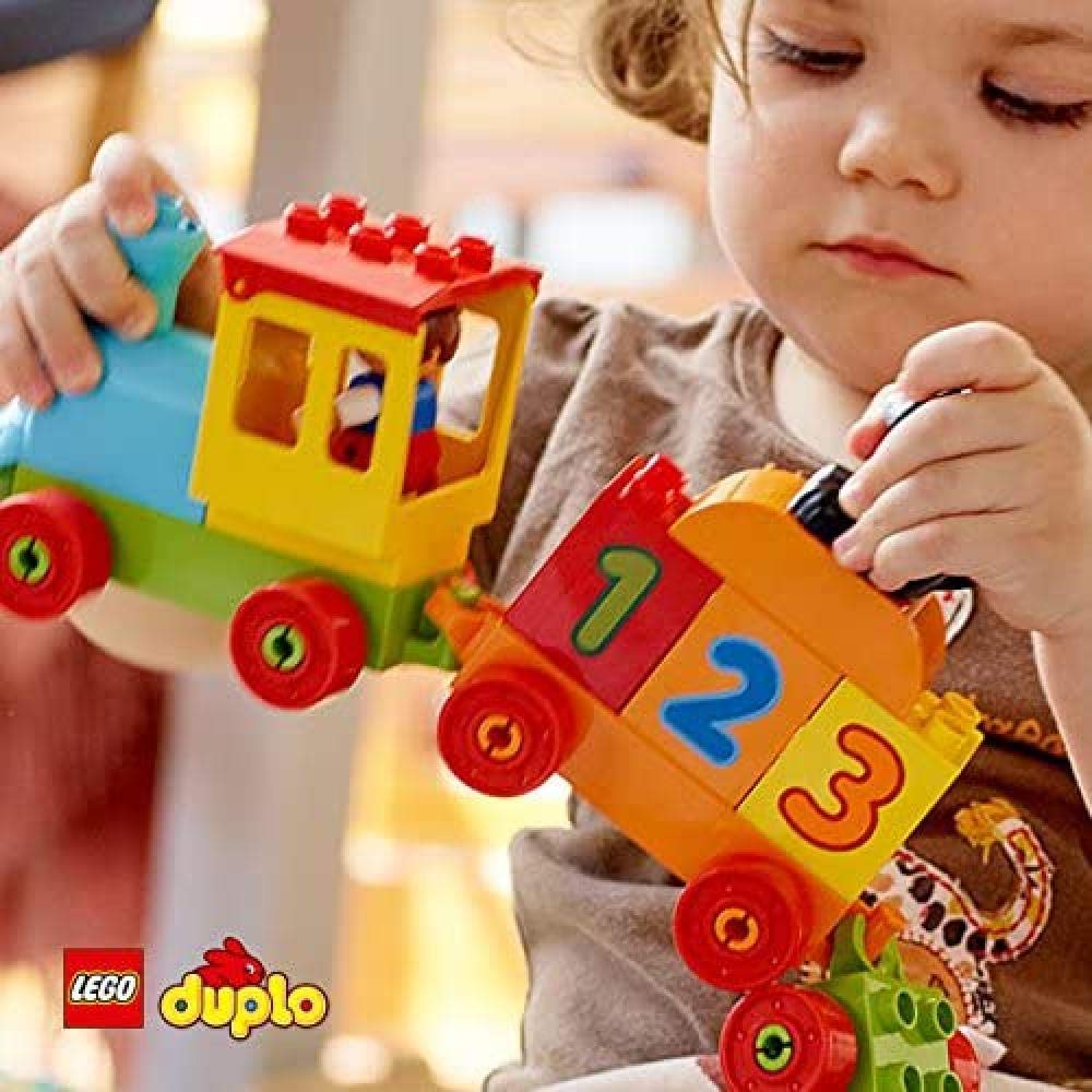 LEGO DUPLO number train child figures invite role-play adventures
