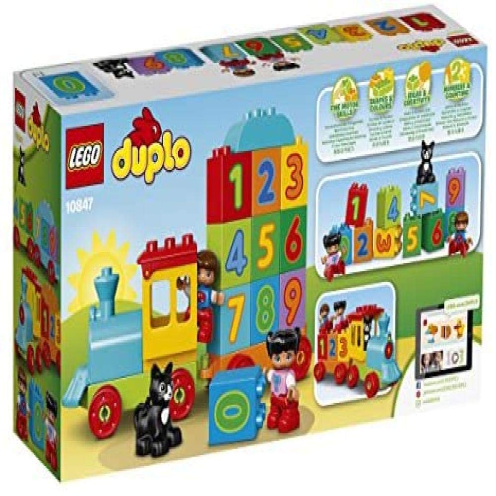 LEGO DUPLO number train colorful bricks support safe, tactile learning