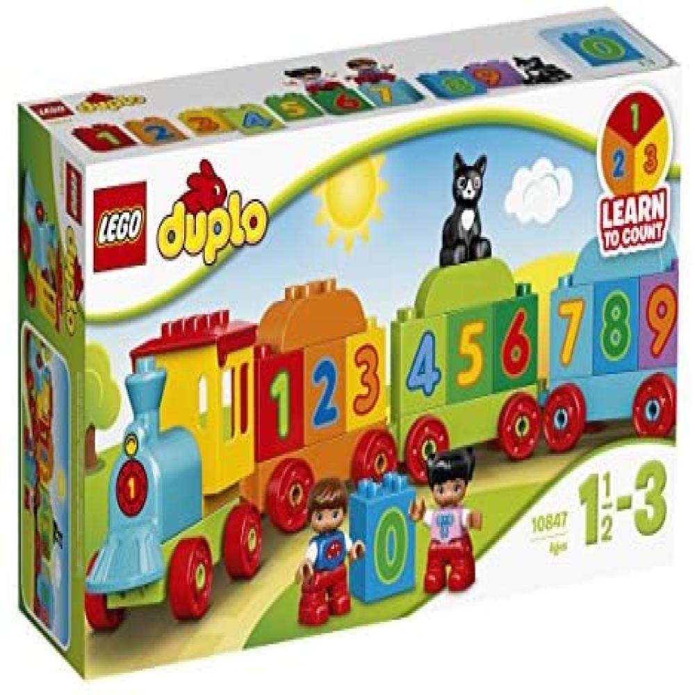 LEGO DUPLO number train wagon one highlights digits for recognition