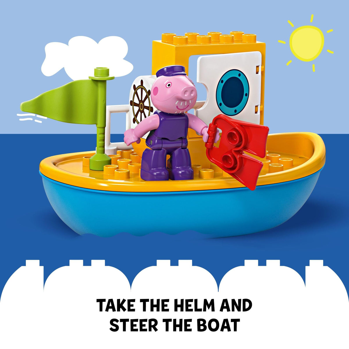 LEGO DUPLO Peppa Pig flippers enable pretend swimming adventures
