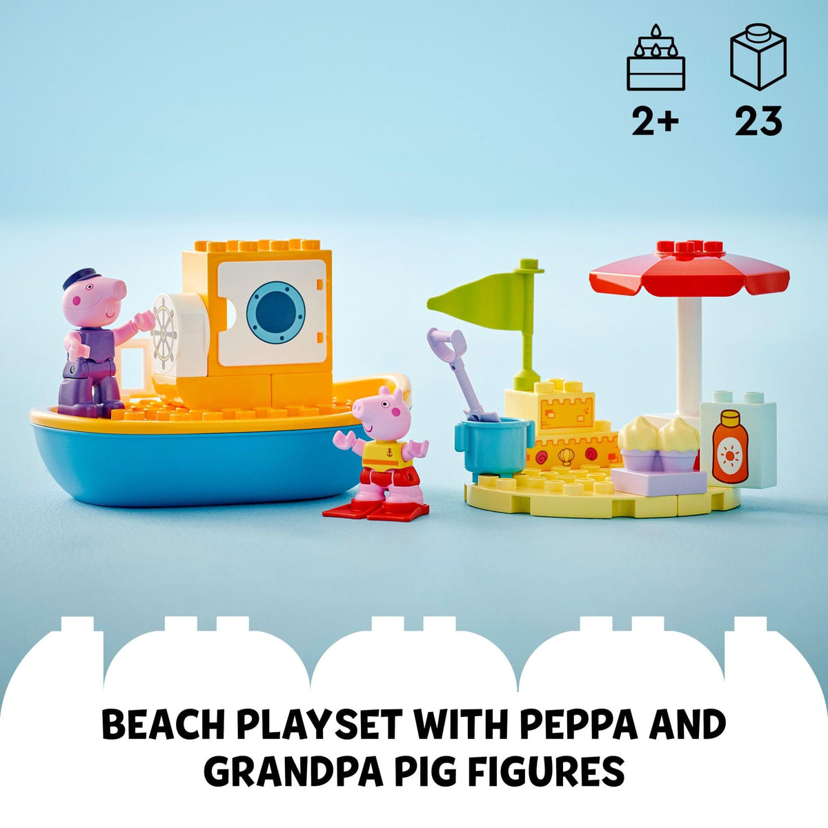 LEGO DUPLO Peppa Pig sunscreen and parasol support sunny play
